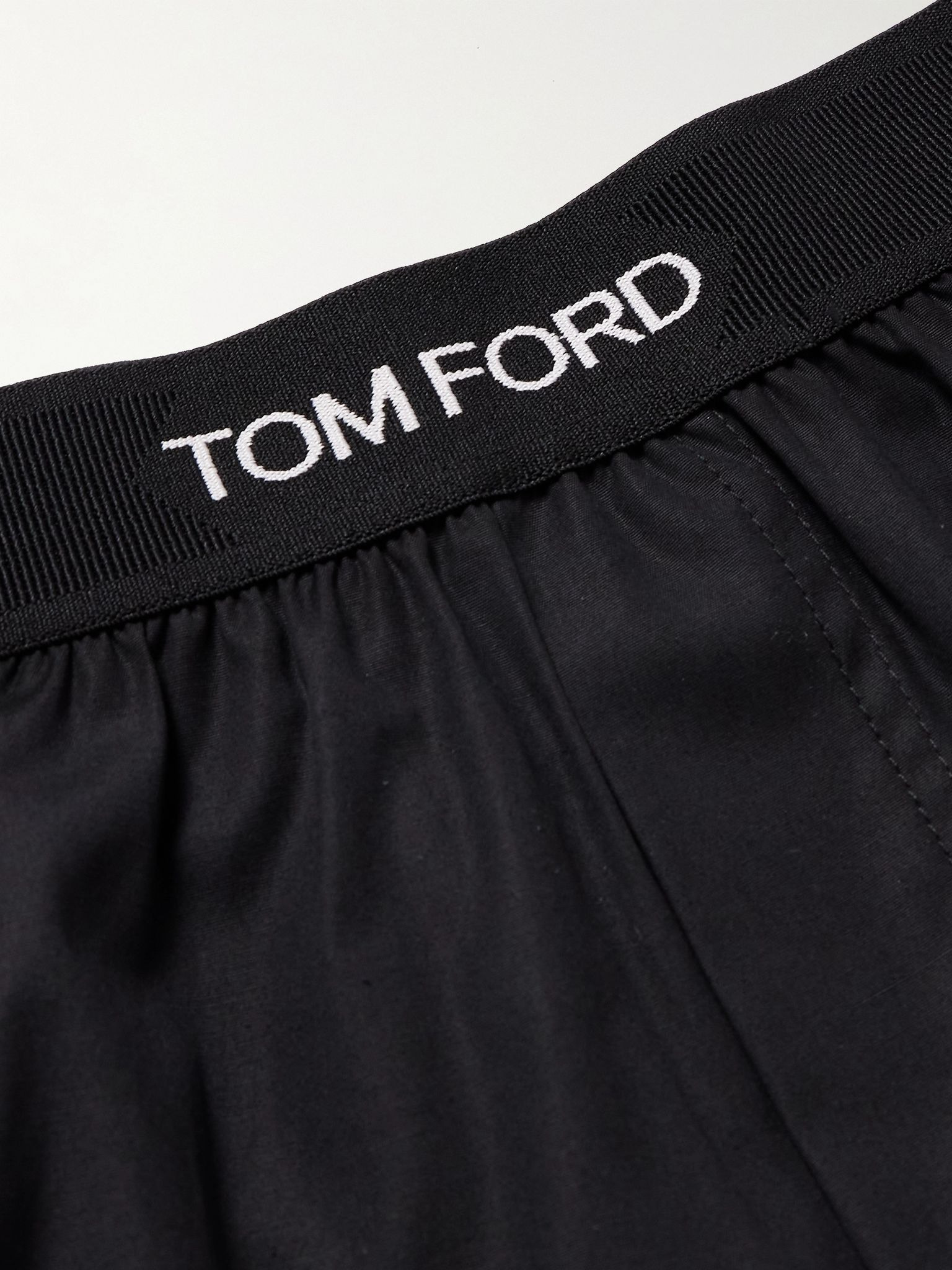 Stretch-Cotton Boxer Shorts Black - 4
