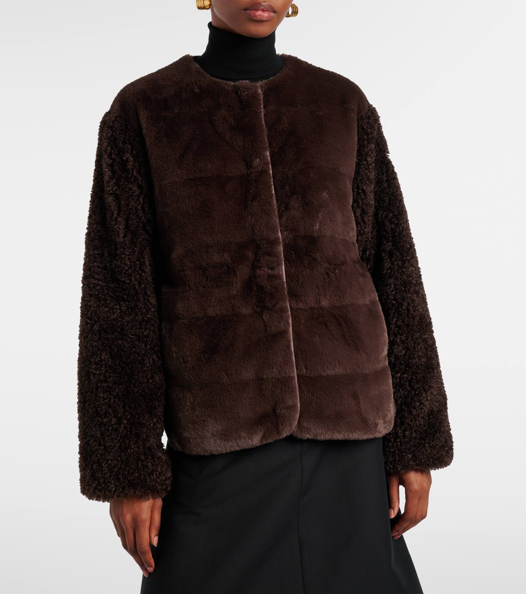 Jouillat faux-fur down jacket - 6