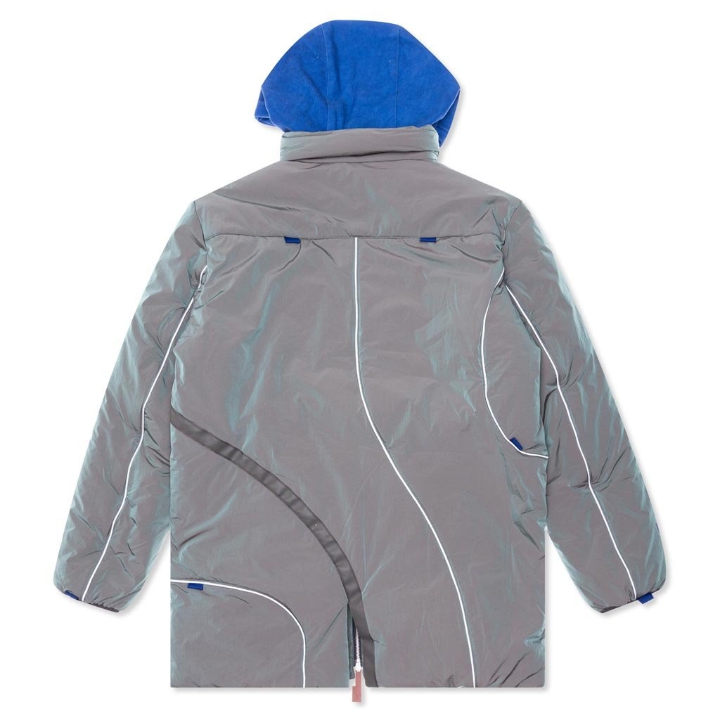 A-COLD-WALL CRINKLE PUFFER COAT - IRID - 2