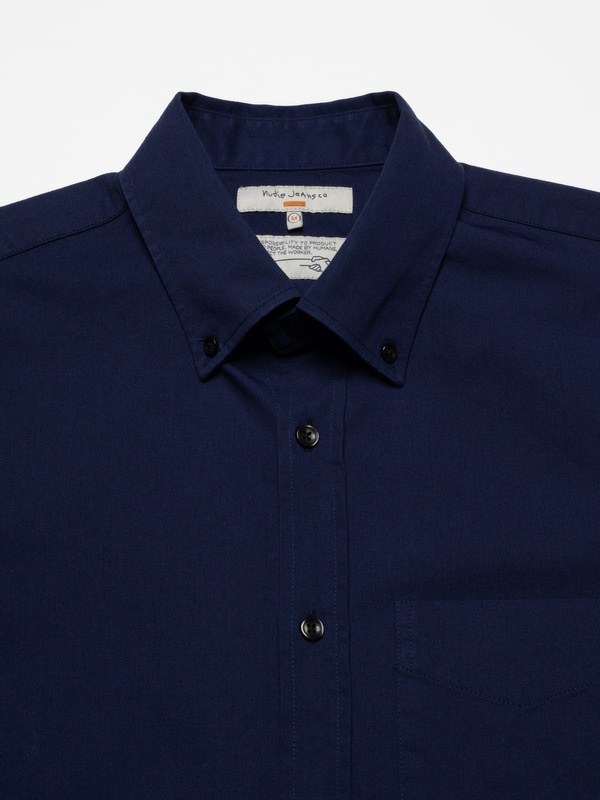 John Button Down Standard Shirt Mid Blue - 2