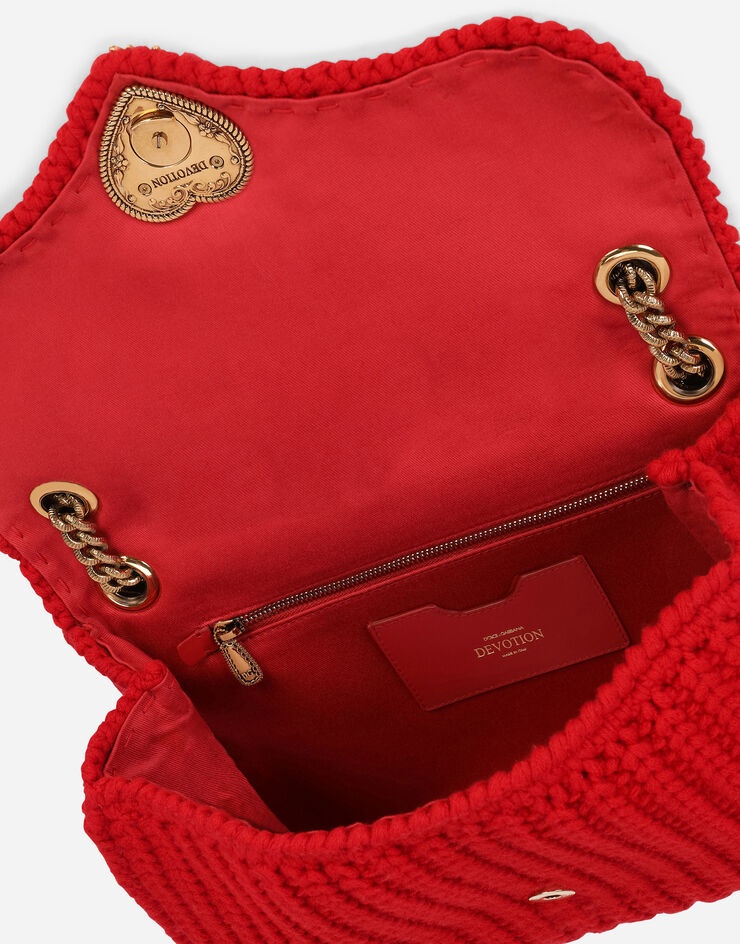 Large knit Devotion shoulder bag - 5