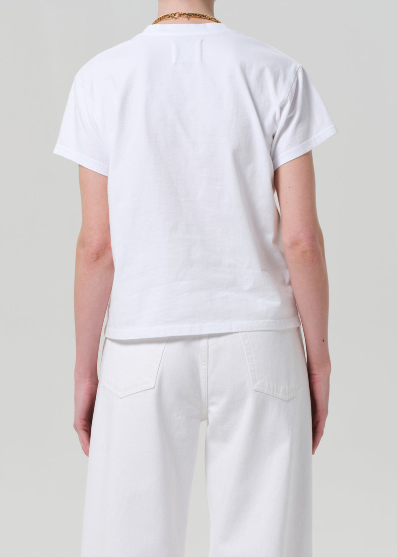 Maybelle Pocket Tee In White 3