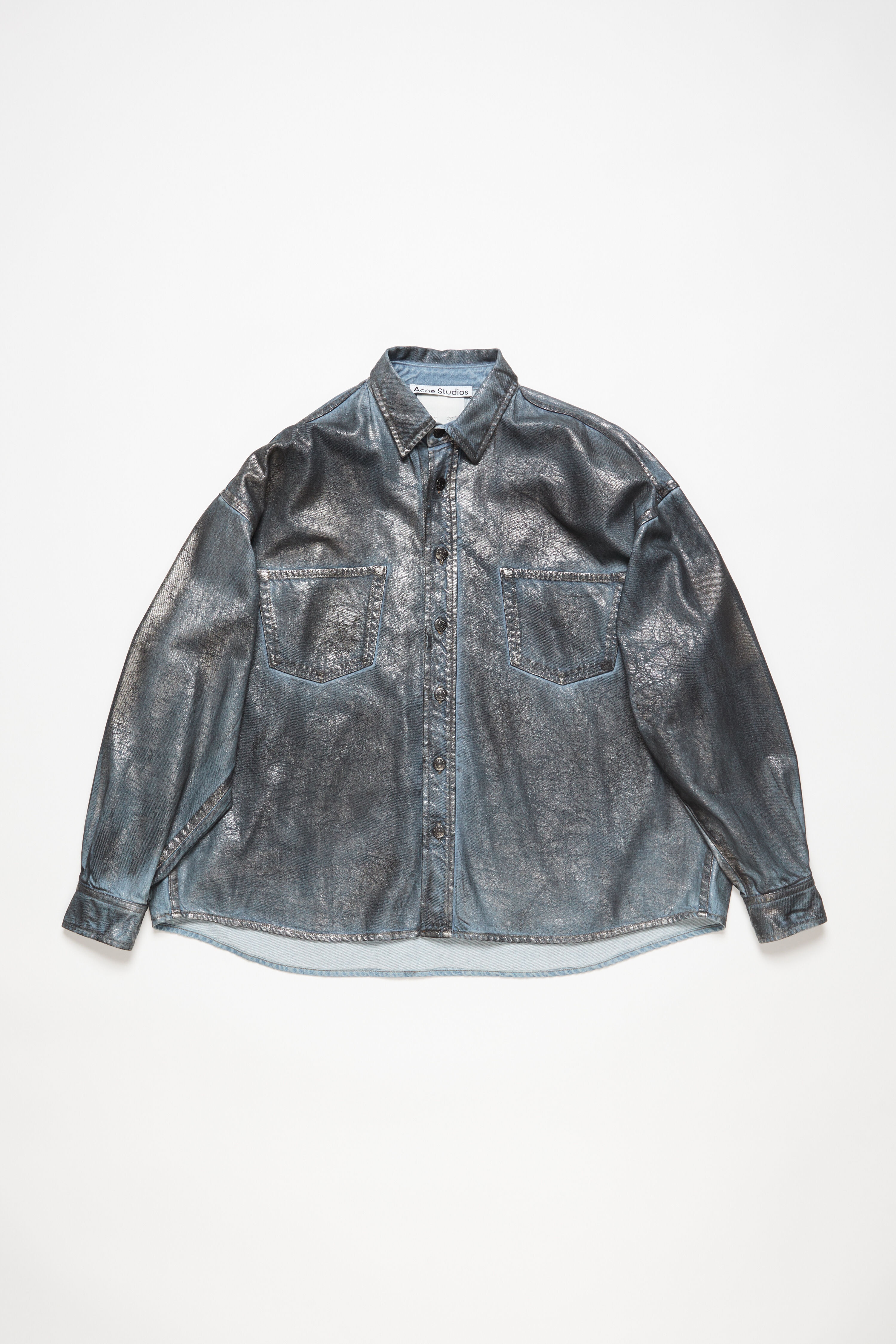 Denim shirt - Relaxed fit - Silver/blue - 6