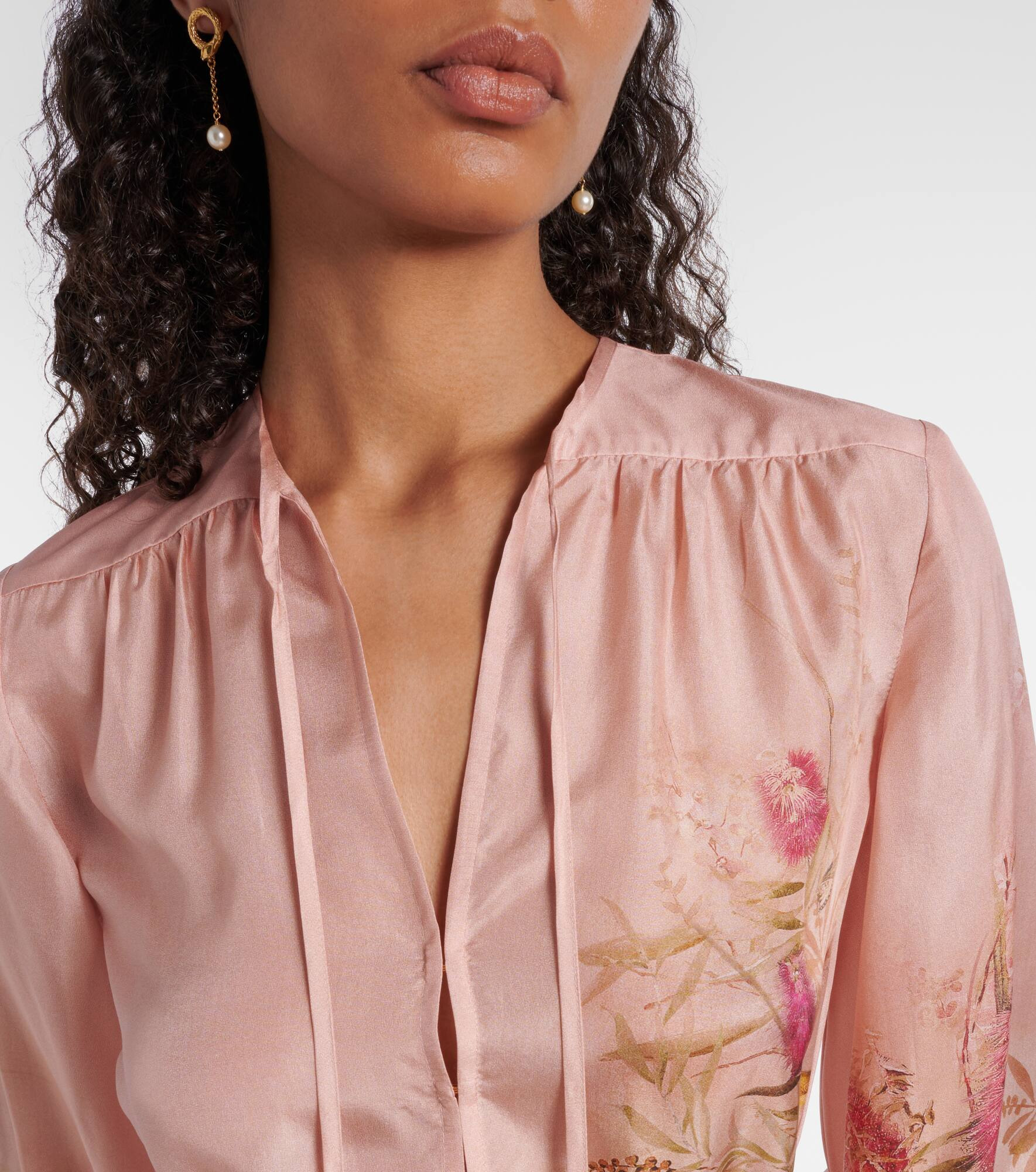 Cascadian floral silk tunic - 6