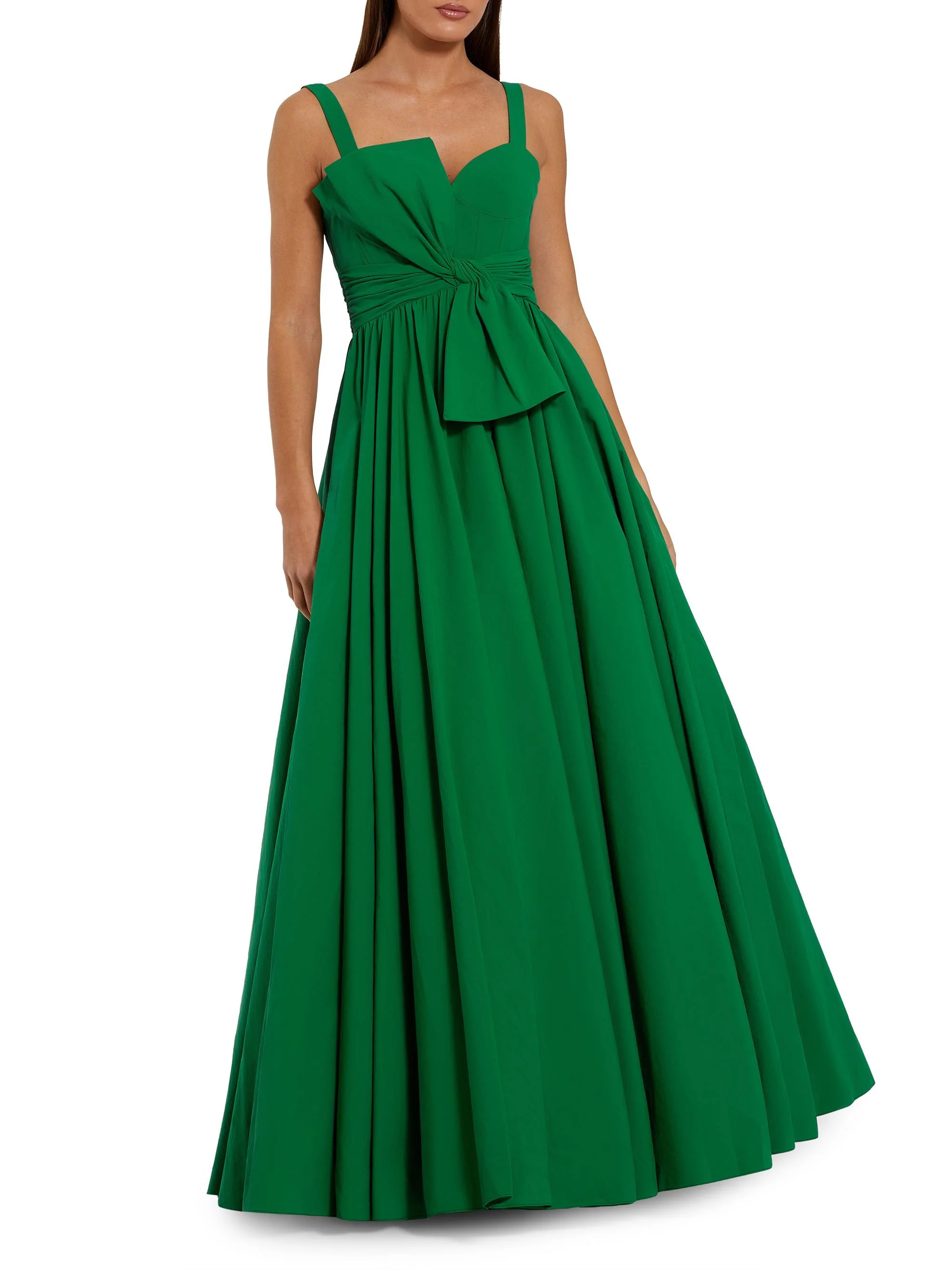 Women's Bow-Detail Ball Gown - Spring Green - 1