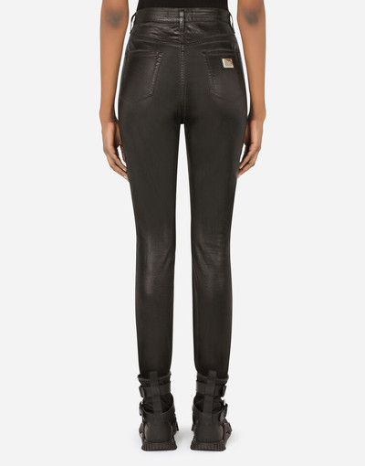 Dolce & Gabbana Laminated denim Grace jeans outlook