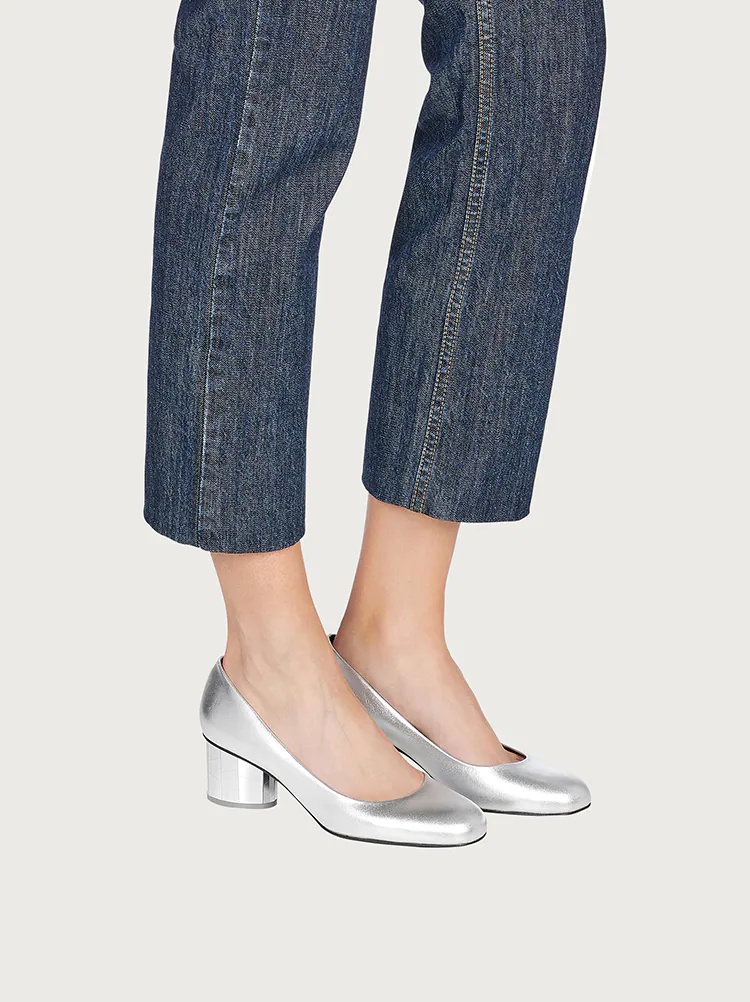 MIRRORED HEEL PUMP SHOE - 5