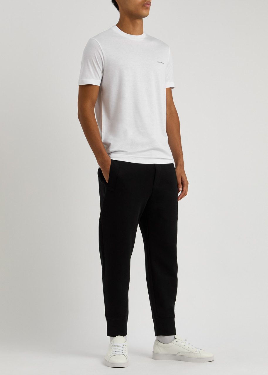Emporio Armani Logo-print Stretch-jersey T-shirt - 4
