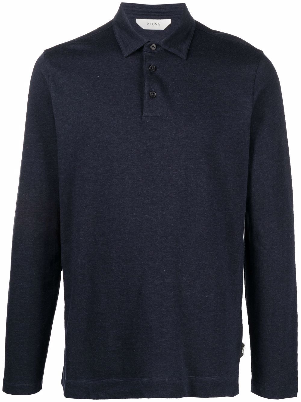 long-sleeve polo shirt - 1