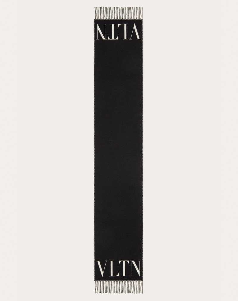 VLTN WOOL AND CASHMERE SCARF 3