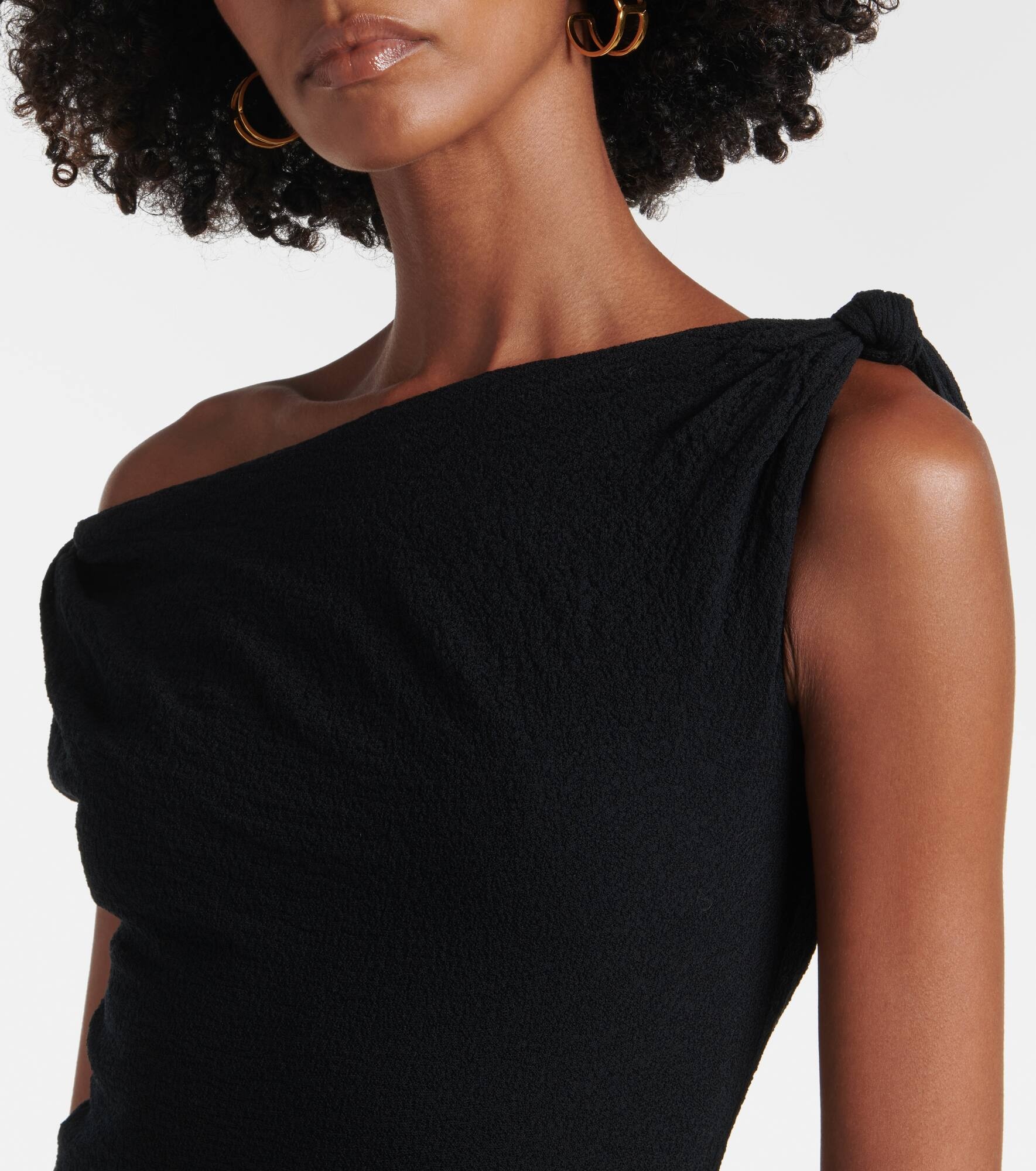 Glow Twist cotton-blend midi dress - 4