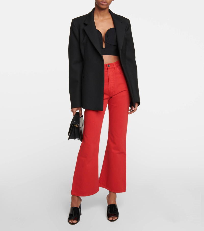 Alaïa High-rise bootcut jeans outlook