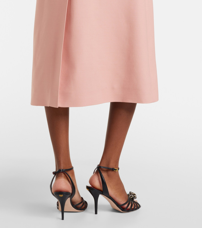 Crepe Couture floral-appliqué midi dress 4