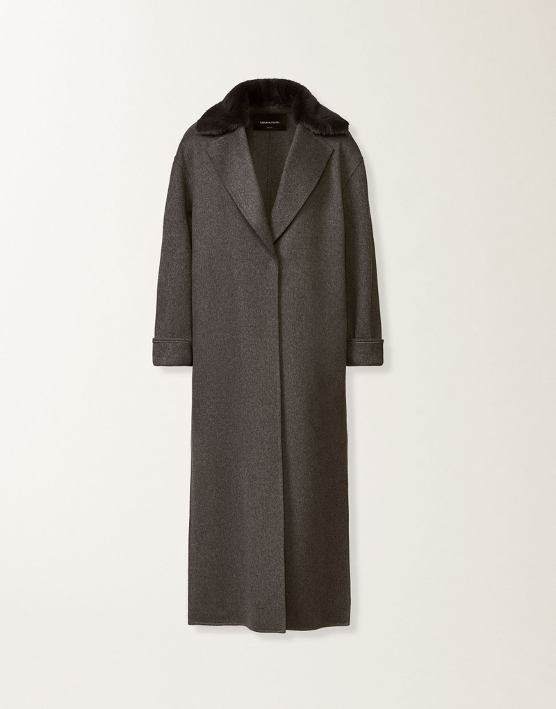 Double-faced cashmere coat 1