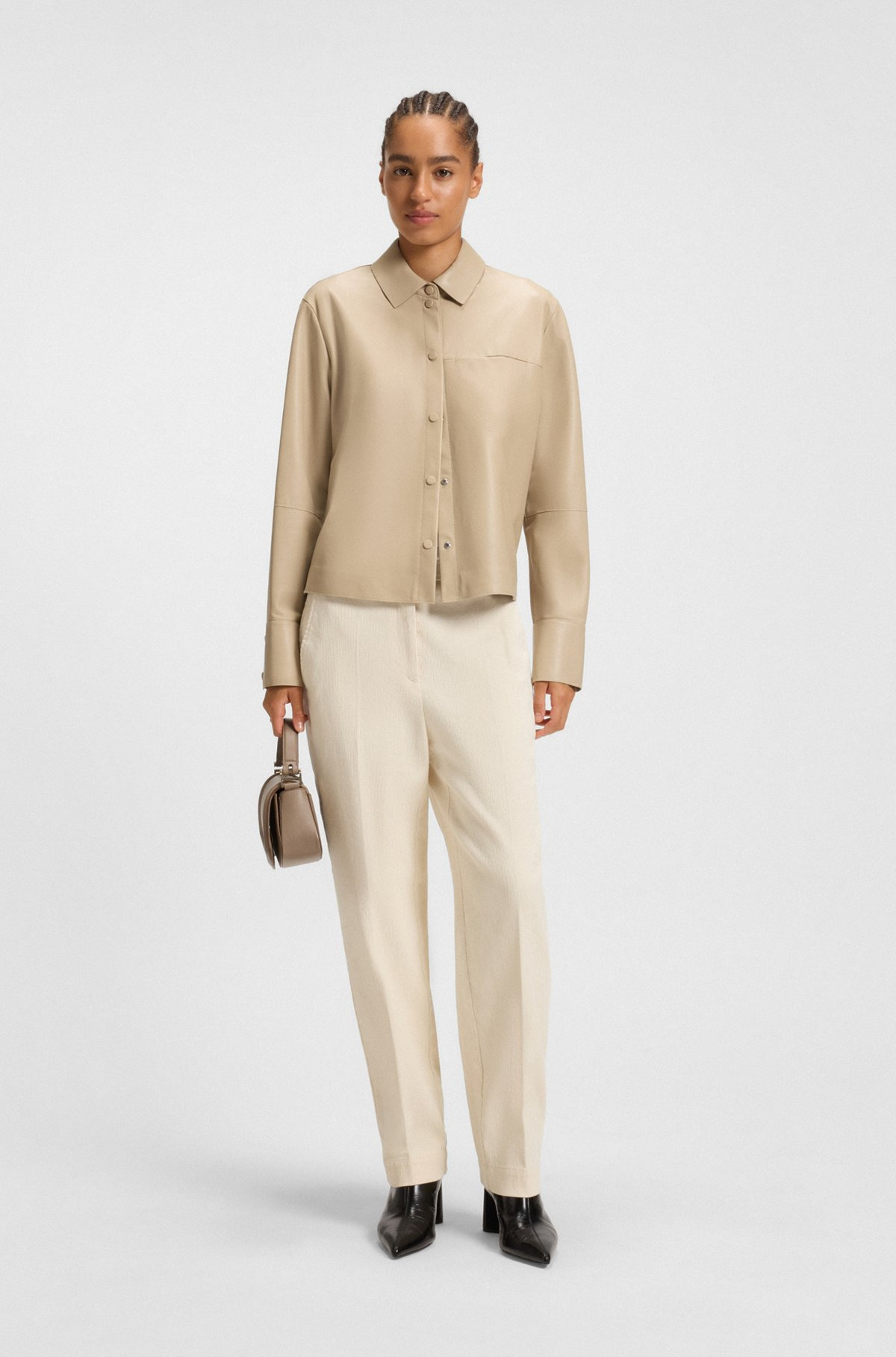 REGULAR-FIT TROUSERS IN CORDUROY - 3