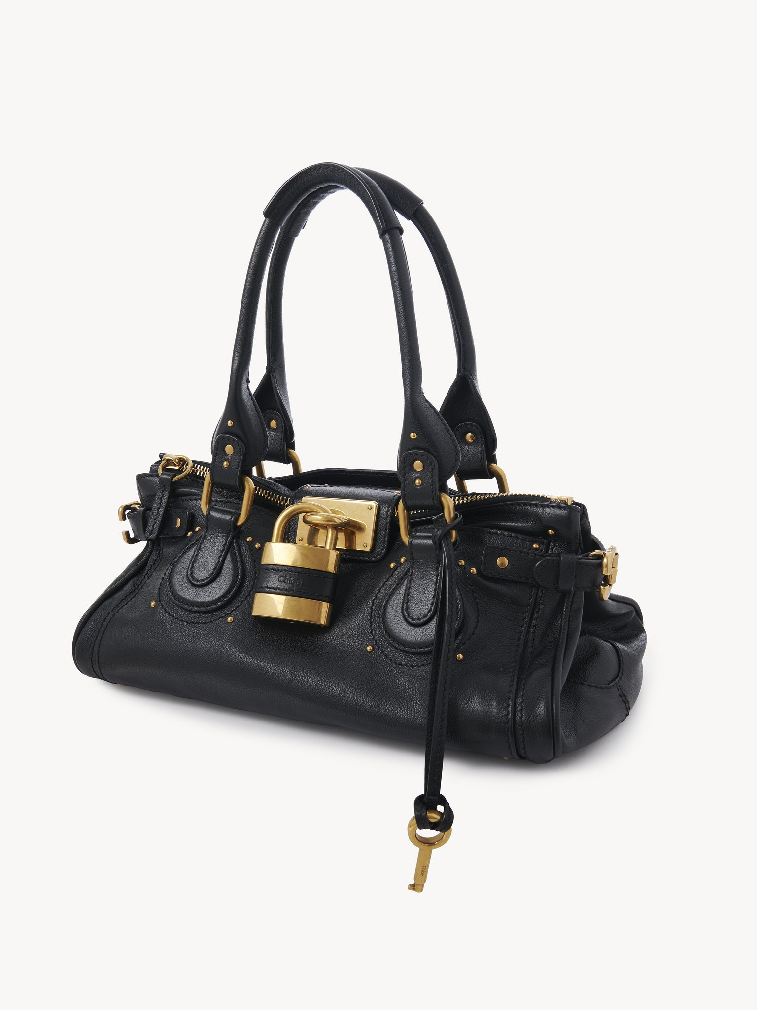PADDINGTON BAG IN GRAINED LEATHER - 3