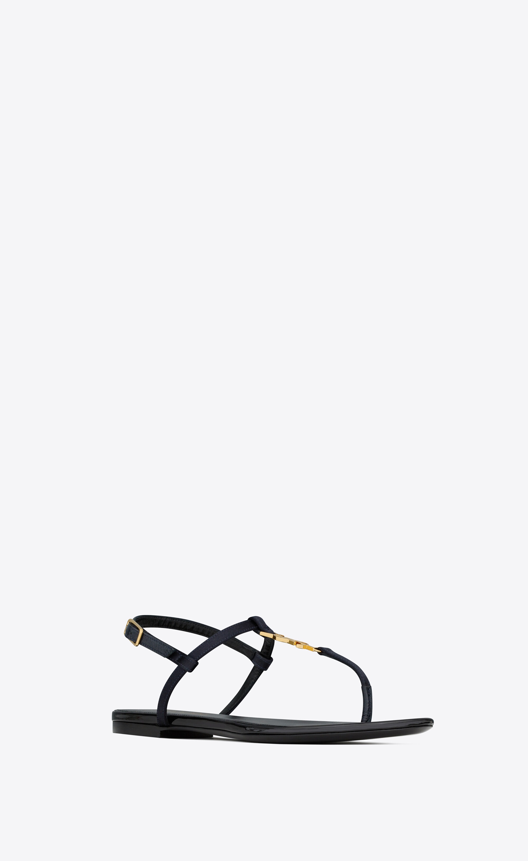 cassandra sandals in silk satin - 3