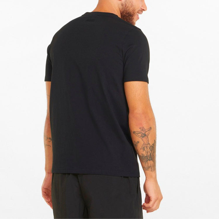 PUMA Qualifier Basketball Short Sleeve T-Shirt 'Black White' 532106-12 - 4