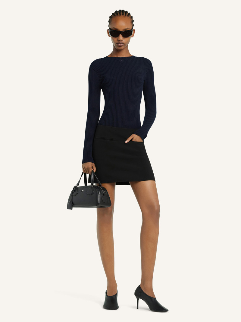 courrèges 2-POCKET HERITAGE MINI SKIRT outlook
