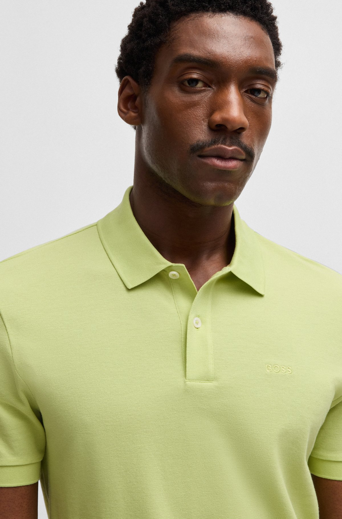 PALLAS REGULAR-FIT POLO SHIRT IN COTTON WITH EMBROIDERED LOGO - 3