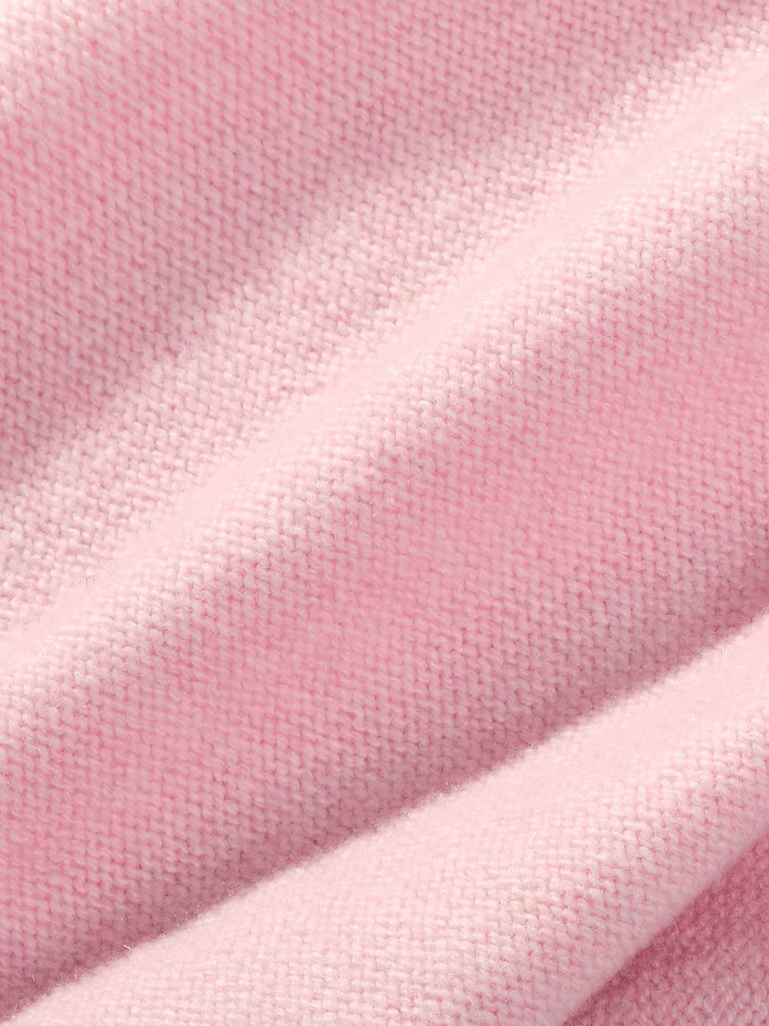 Mens Recycled Cashmere Loose Track Pants - Sakura Pink - 4