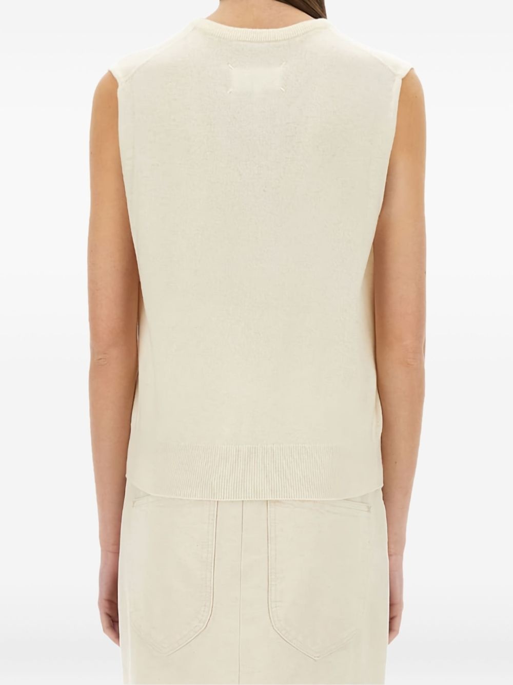 sleeveless knitted top - 3