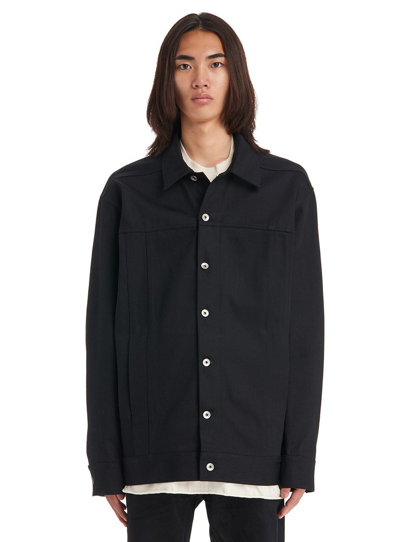 Jumbo Worker Jkt Black Denim Oversized Jacket - Jumbo Worker Jkt 1