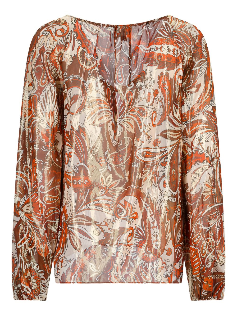 paisley metallic blouse - 2