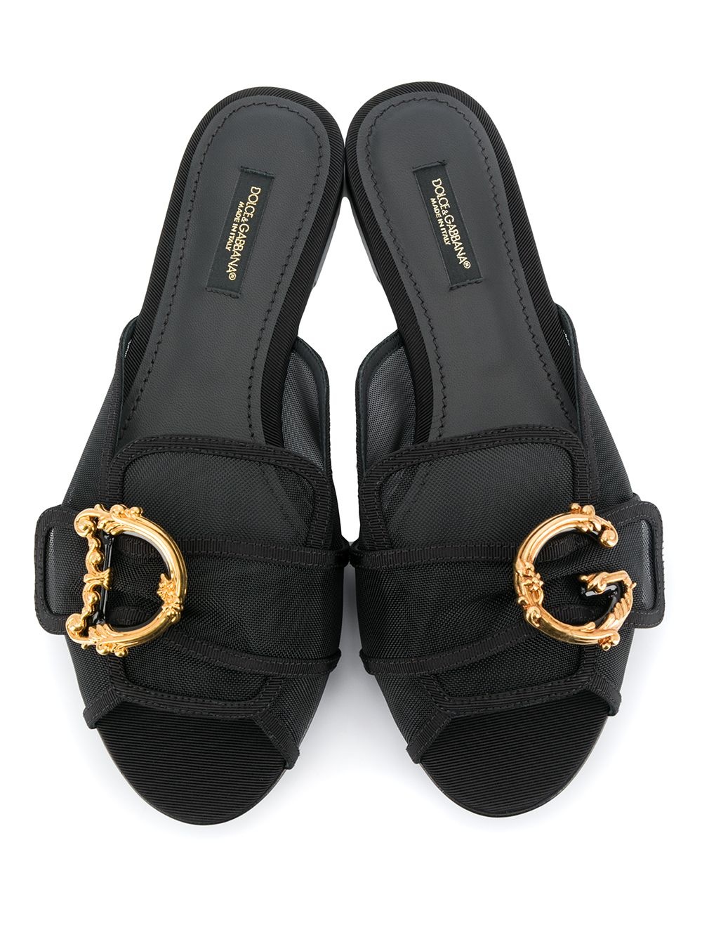 Bianca baroque logo mules sandals - 4