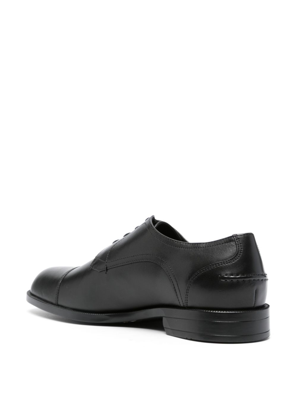 logo-debossed derby shoes - 3