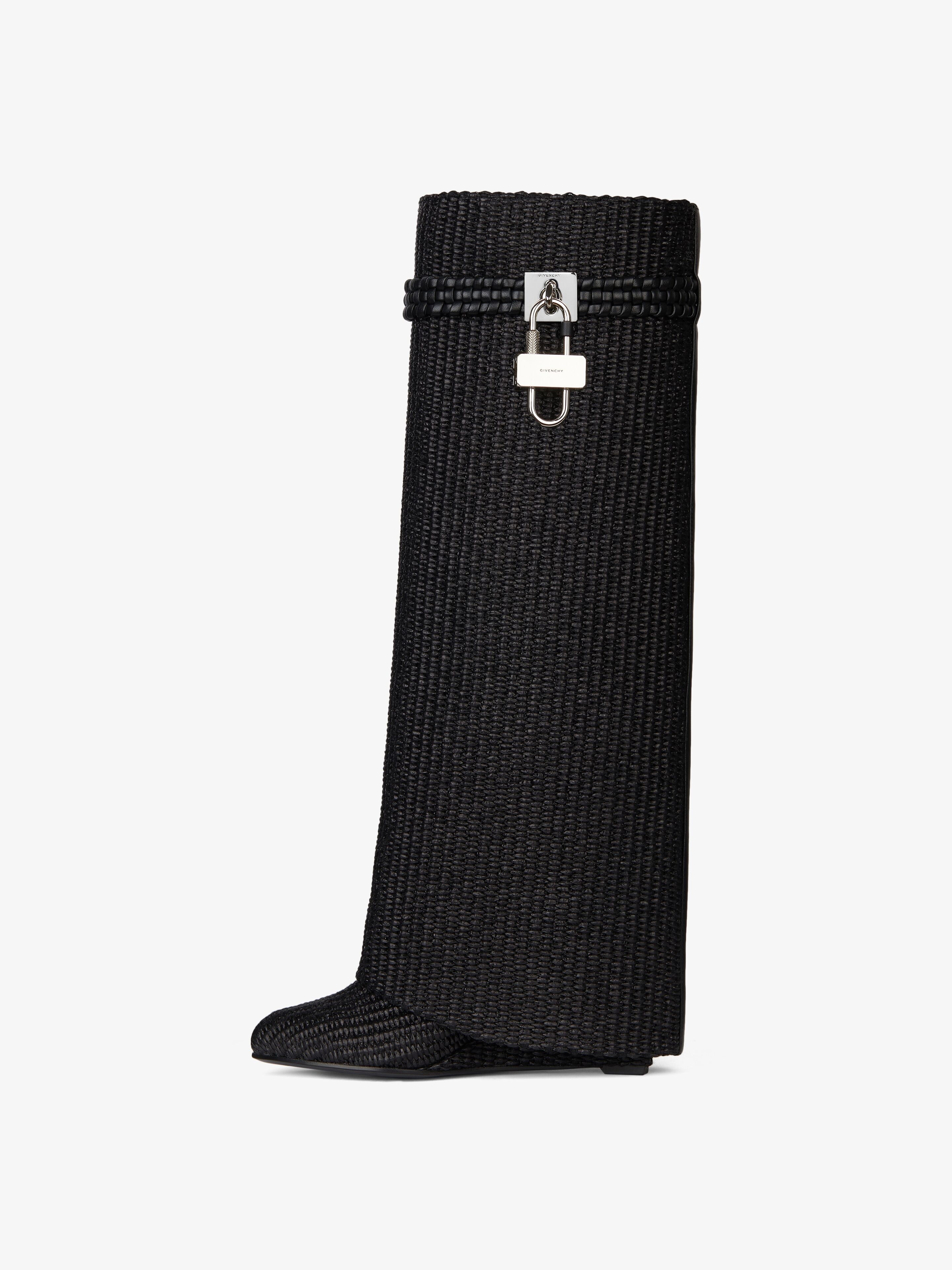 SHARK LOCK BOOTS IN RAFFIA - 3