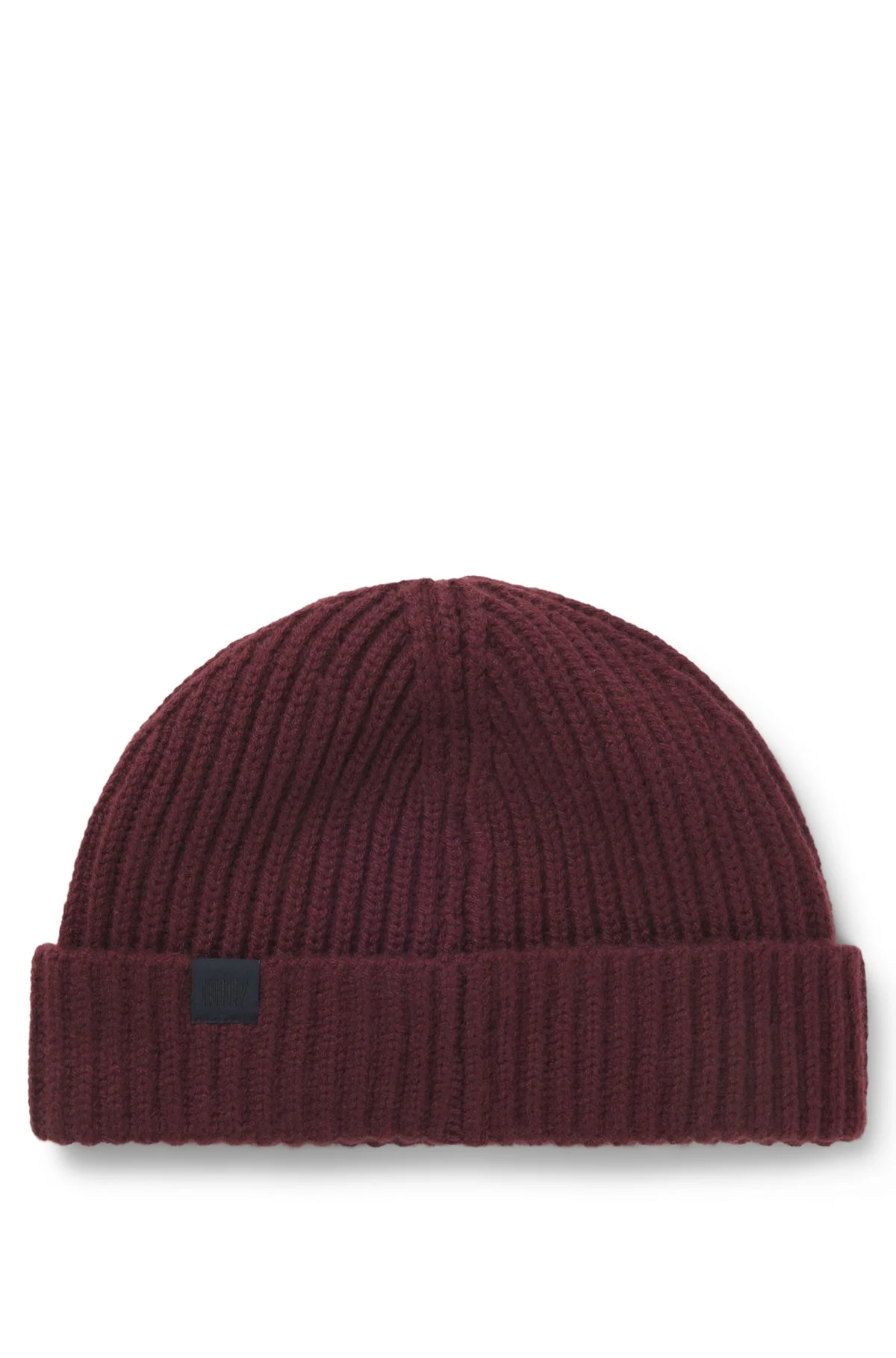 BECKHAM X BOSS BEANIE HAT IN VIRGIN WOOL AND CASHMERE - 1
