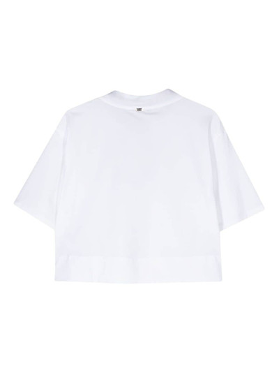 Herno scarf-detail jersey T-shirt outlook