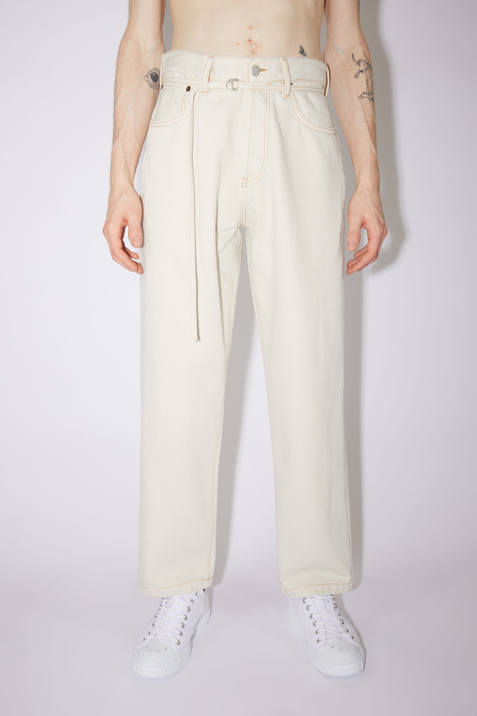 Loose fit jeans - White - 2