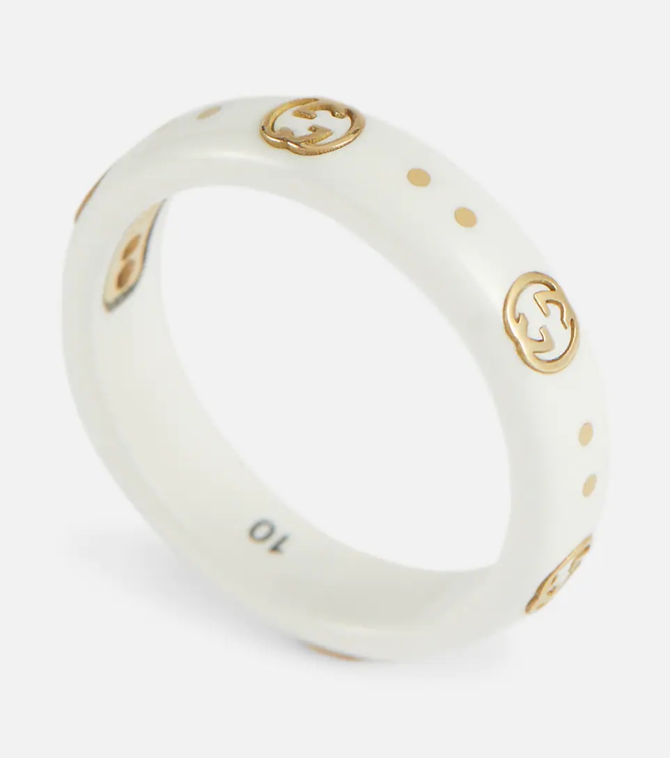 Icon 18kt gold-plated ring with zirconia - 2