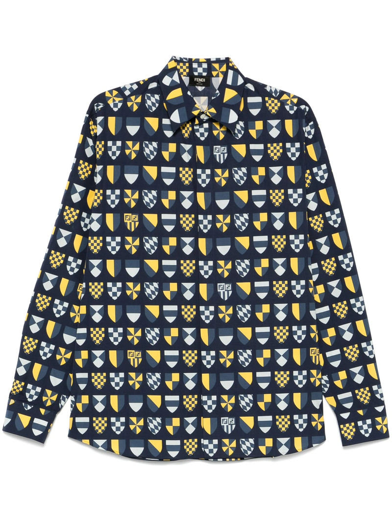 Multicolour-print Cotton Shirt 1