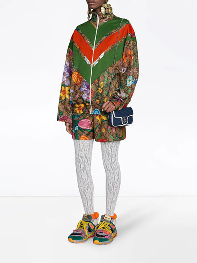 GUCCI Flora GG Supreme pattern track jacket outlook