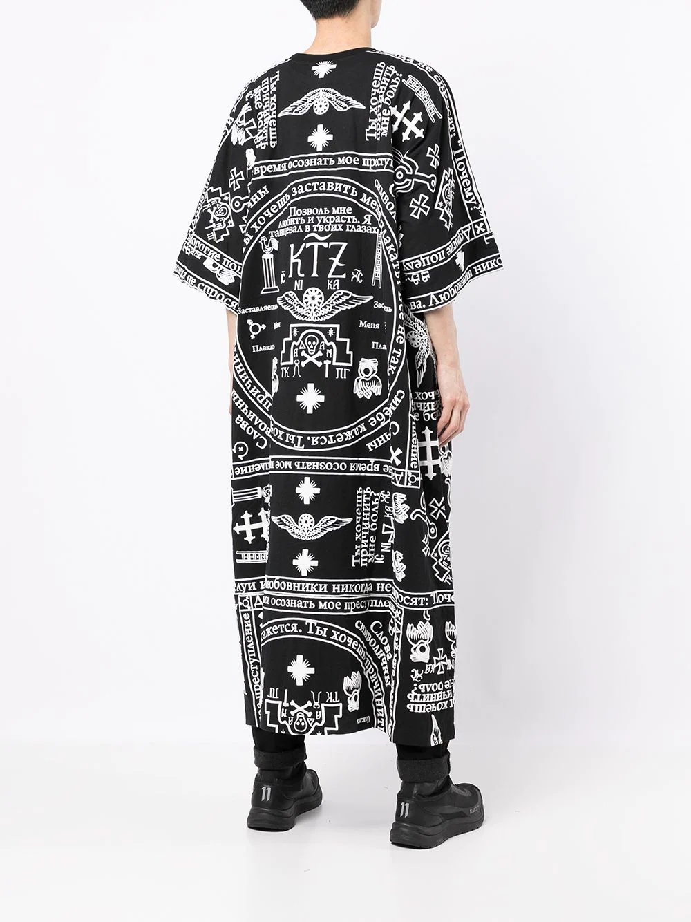 church print kaftan - 5