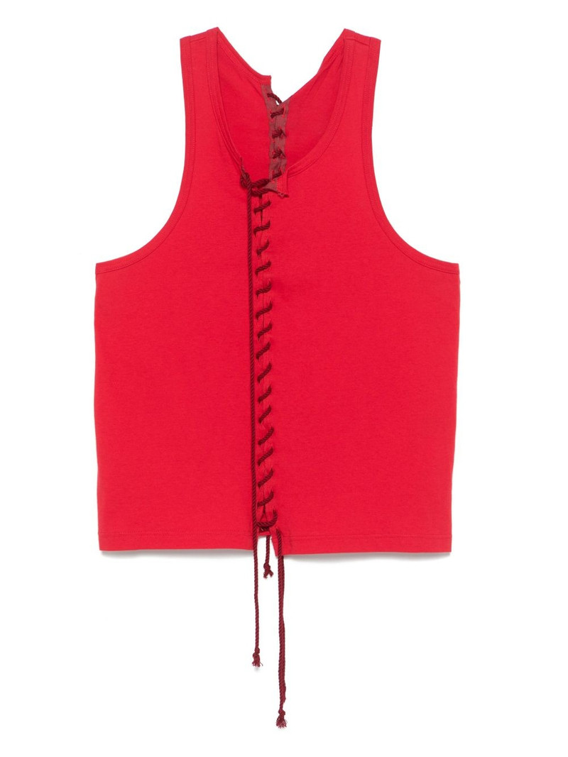 lace-up tank top 1