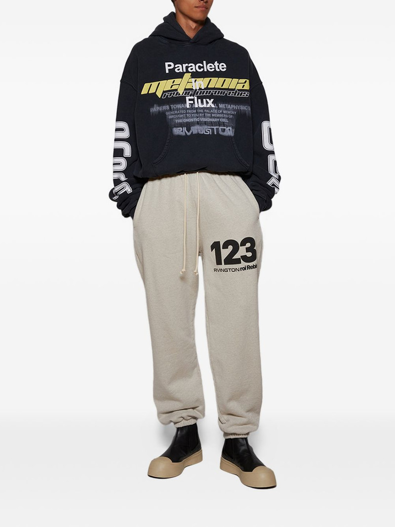 RRR123 graphic-print Track pants outlook