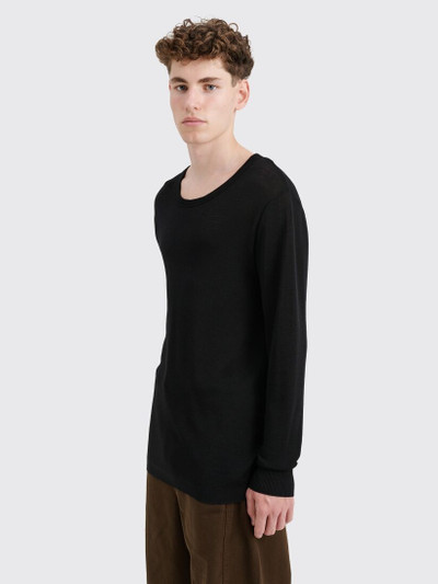 Lemaire LEMAIRE SEAMLESS LONG SLEEVE T-SHIRT BLACK outlook