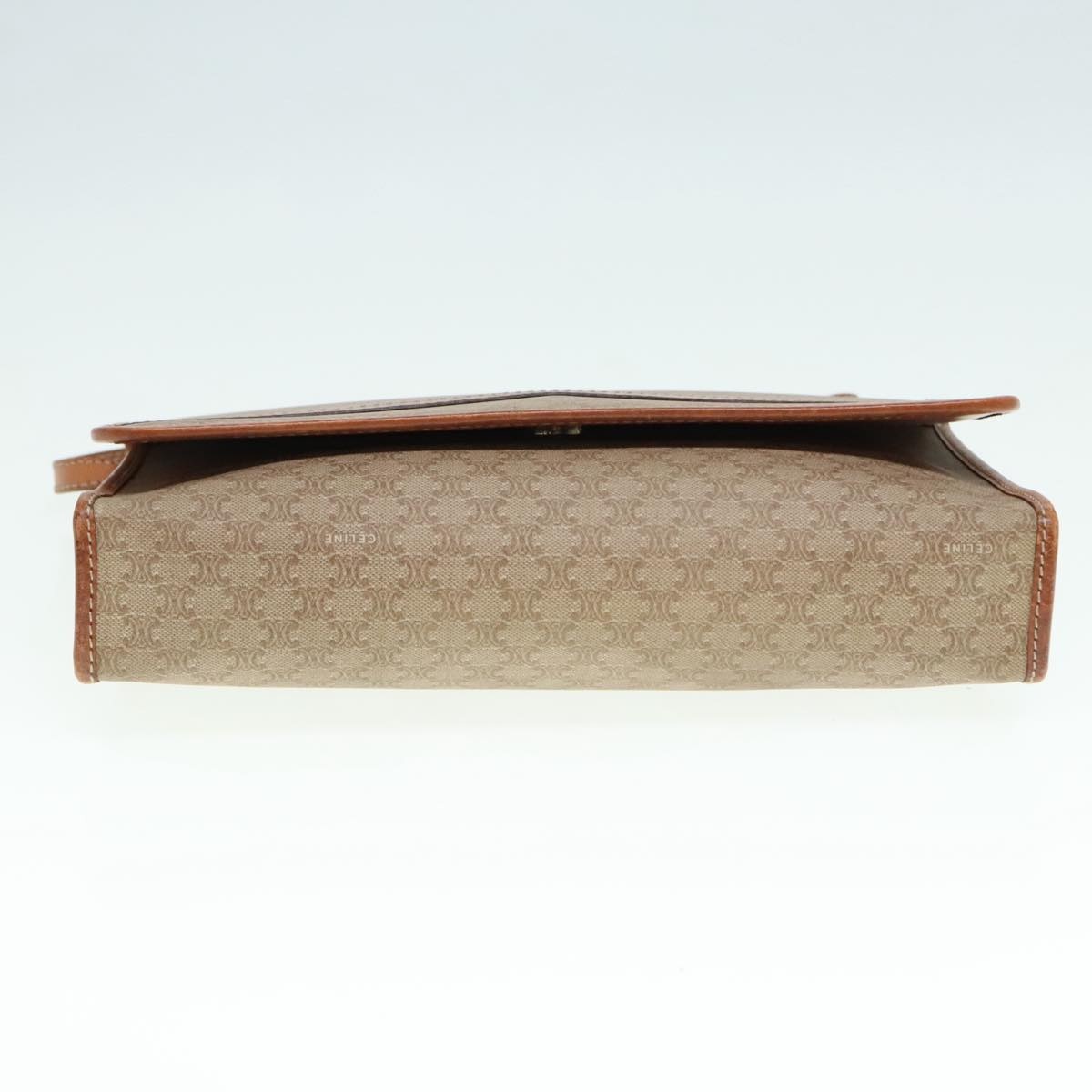 CELINE Macadam Canvas Shoulder Bag Pvc Beige - 9