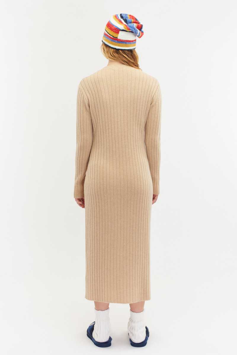 MED RIB BUTTON DRESS 3