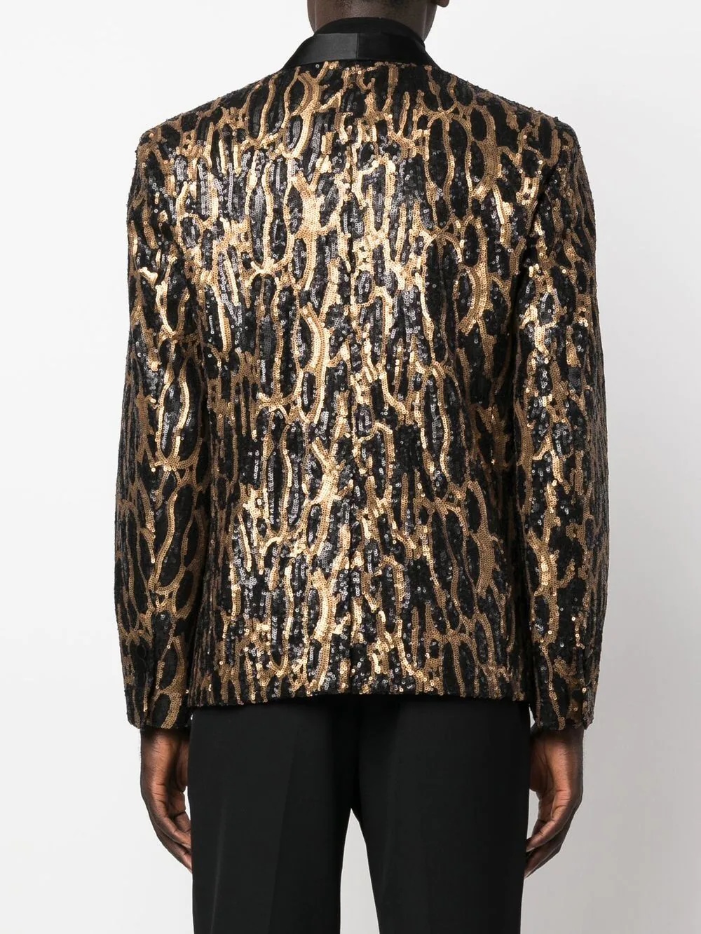 leopard-print single-breasted blazer - 4