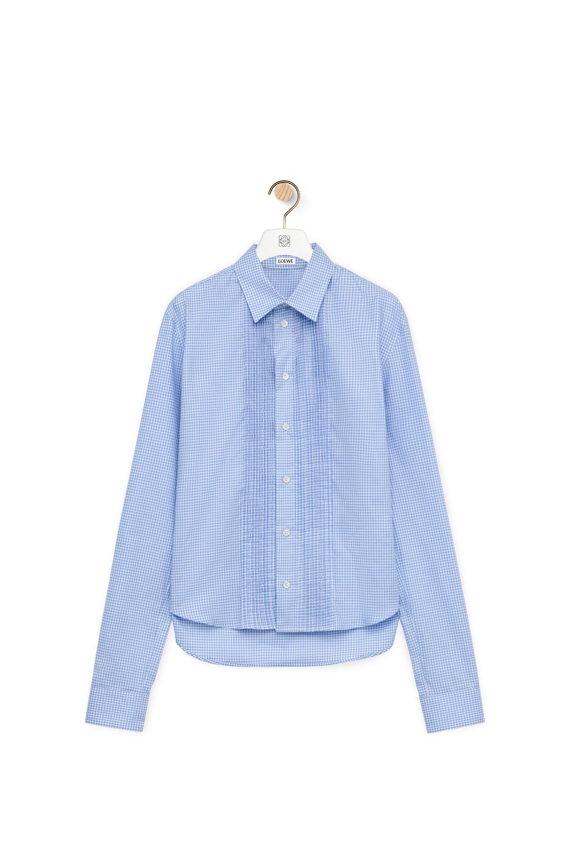 Pleated shirt in cotton - 1