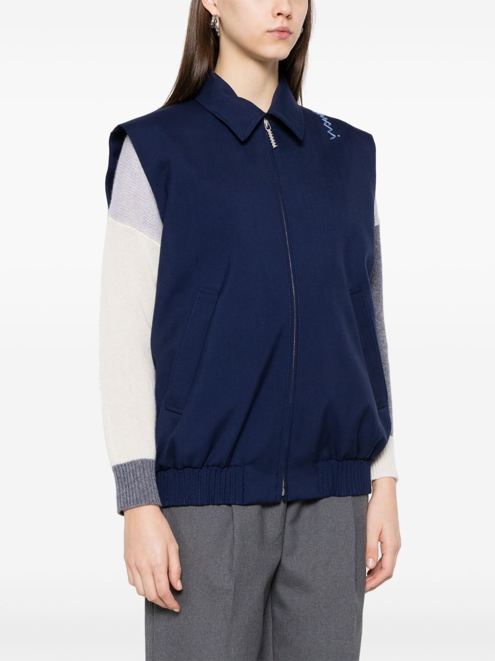 virgin wool gilet - 3