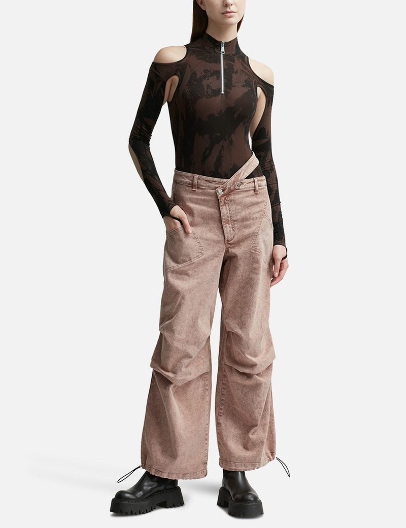 ANDREĀDAMO WASHED DENIM CARGO PANTS outlook