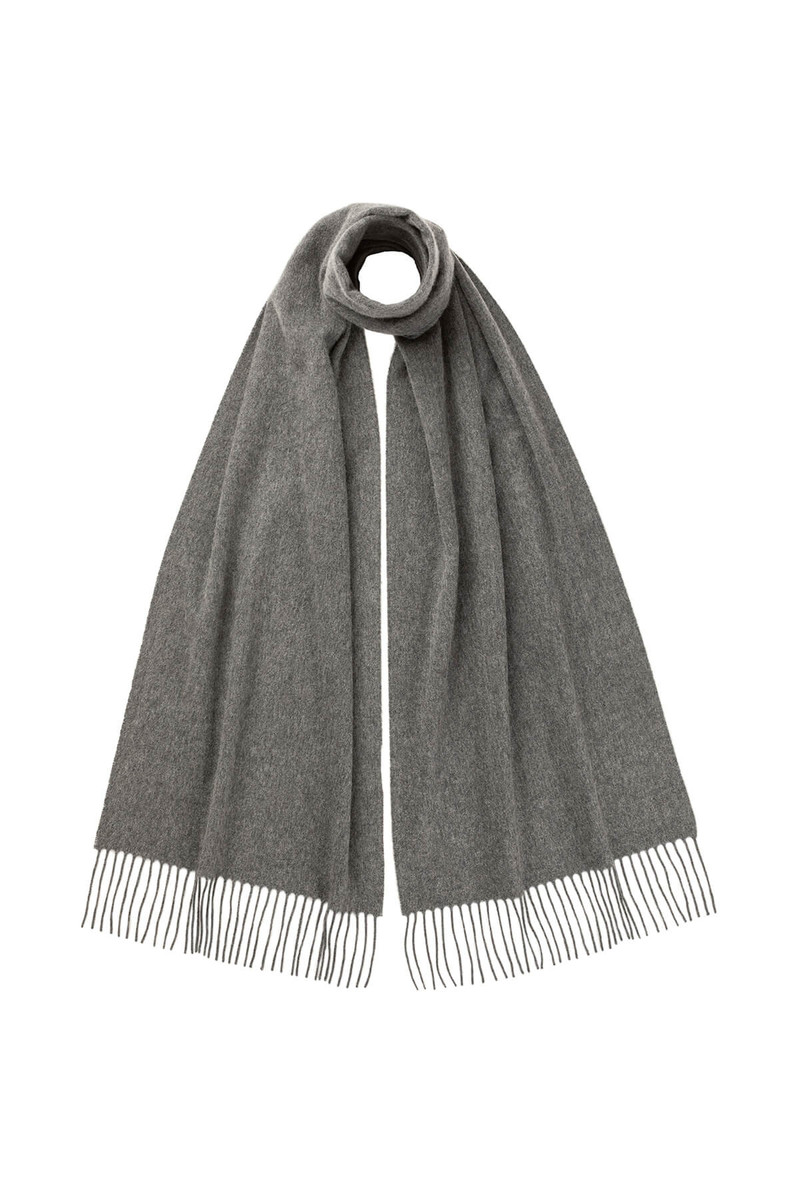 Grey Cashmere Scarf 1