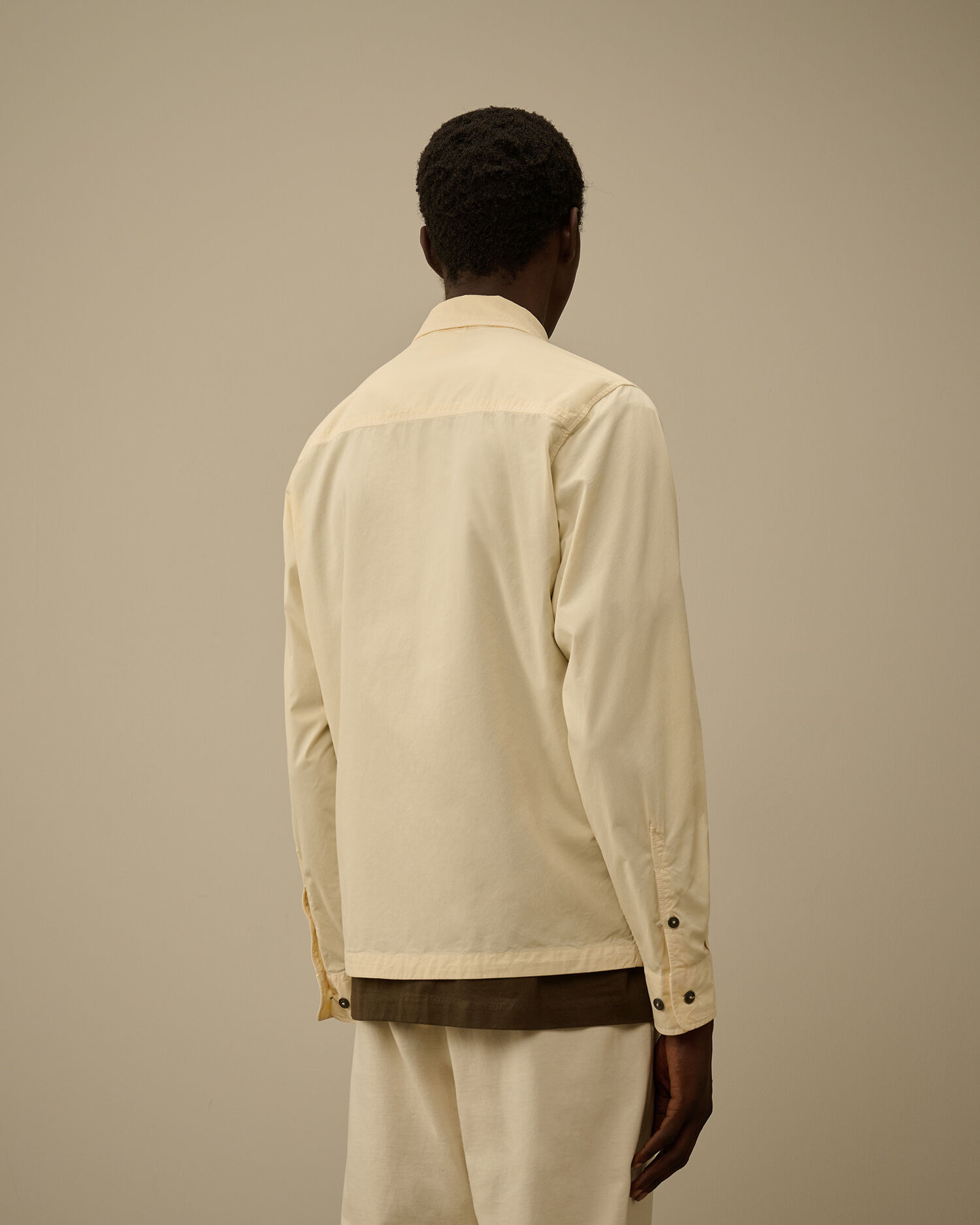 Organic Gabardine Zipped Overshirt - 4