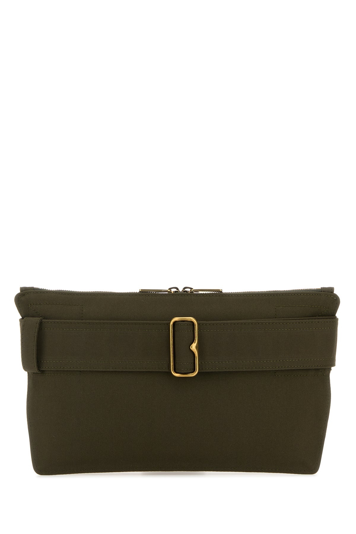 Army green canvas Trench belt bag - 3